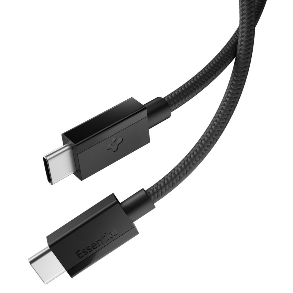 Spigen Essential EB6015CC USB-C-kabel 60 W, 150 cm – sort