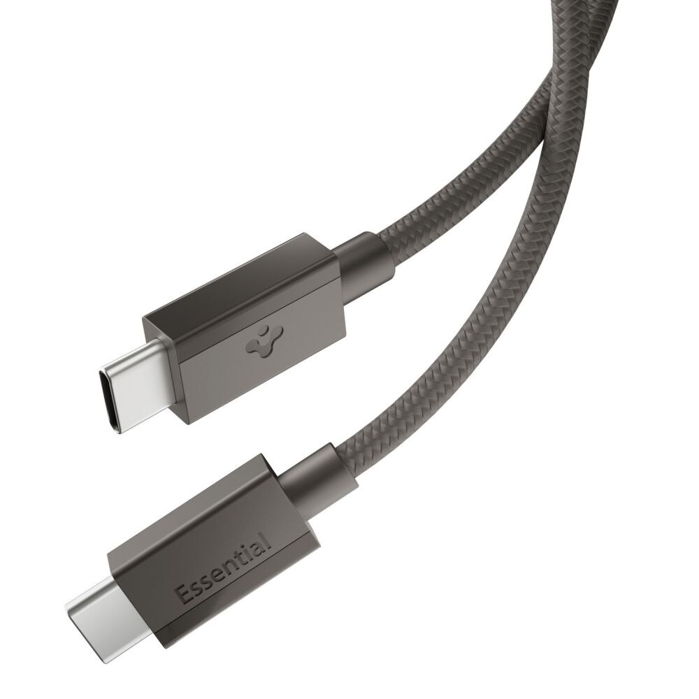 Spigen Essential EB6015CC USB-C-kabel 60 W, 150 cm – mørkegrå