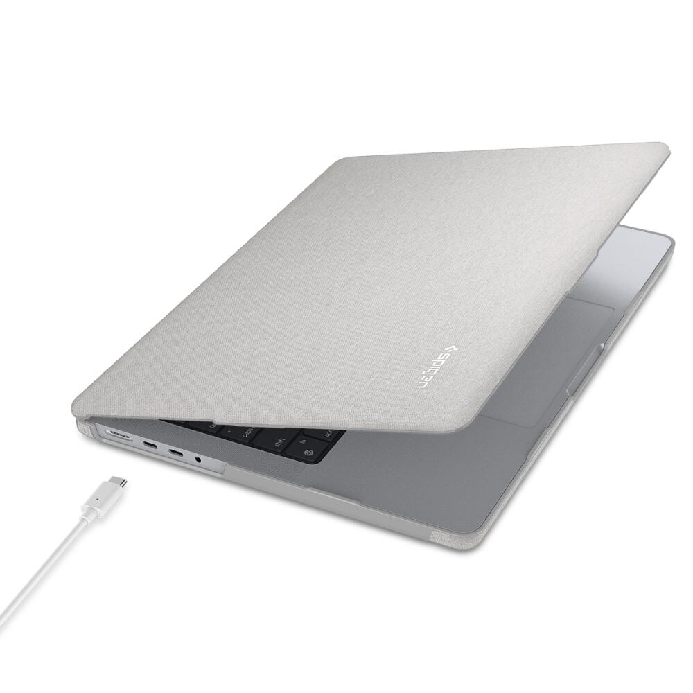 Spigen Urban Fit-etui til MacBook Pro 14" 2021 / 2023 / 2024 / 2025 / 2026 – Grå
