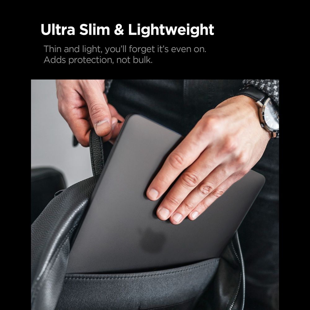 Spigen AirSkin-etui til MacBook Pro 16" 2021 / 2023 / 2024 / 2025 / 2026 – Halvgennemsigtigt