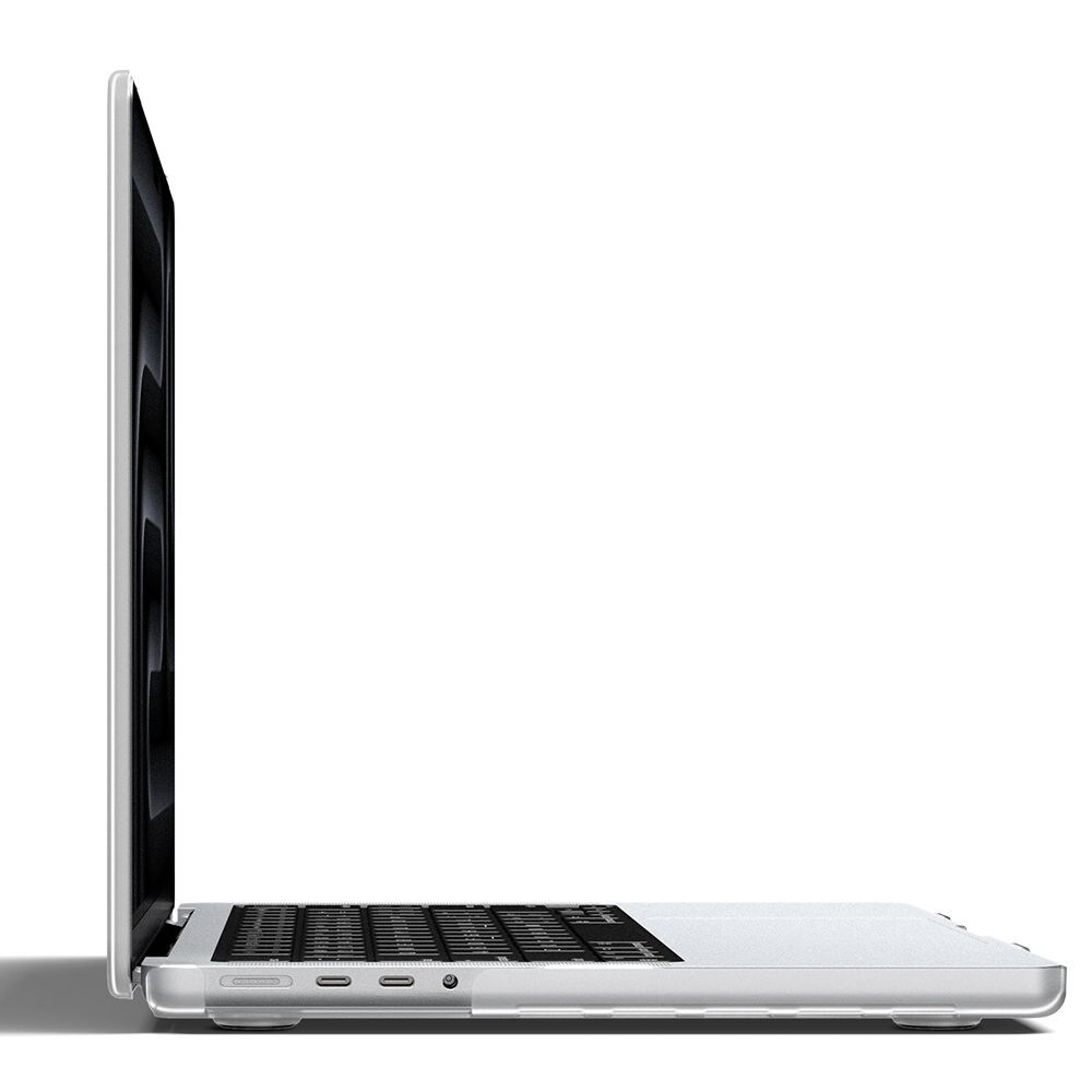 Spigen AirSkin-etui til MacBook Pro 14" 2021 / 2023 / 2024 / 2025 / 2026 – Gennemsigtig, mat