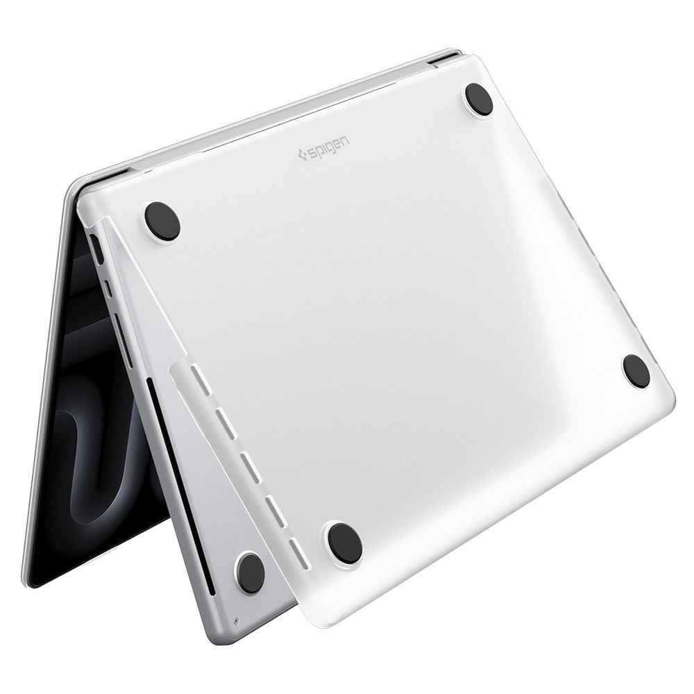 Spigen AirSkin-etui til MacBook Pro 14" 2021 / 2023 / 2024 / 2025 / 2026 – Gennemsigtig, mat