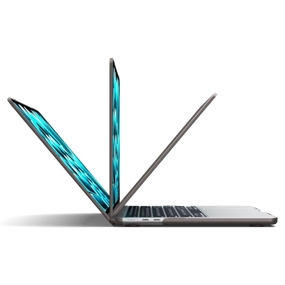 Spigen AirSkin-etui til MacBook Air 13" 2023–2024–2025–2026 – Halvgennemsigtigt