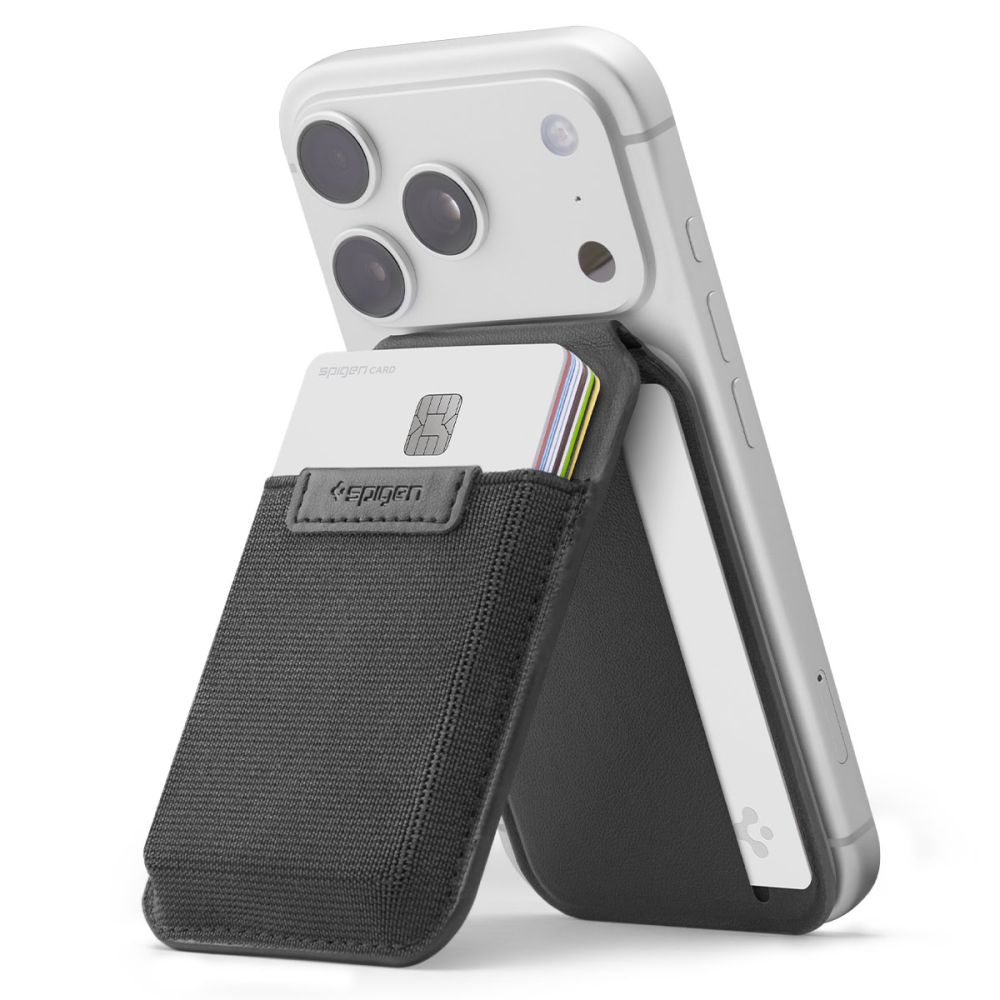 Spigen Slim Fold S314-4 MagSafe-telefonpung – sort