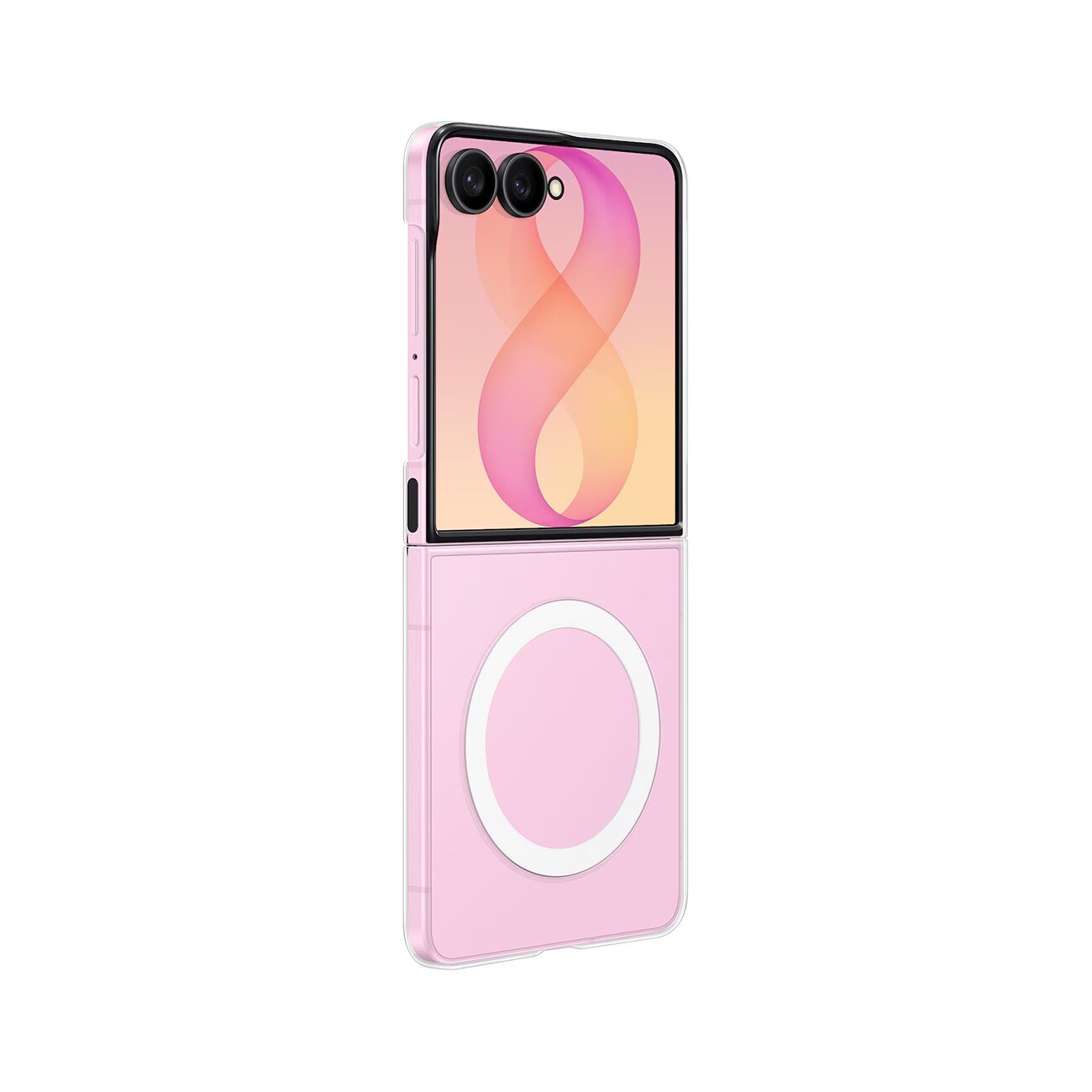 Samsung Clear Magnet-etui til Samsung Galaxy Z Flip 8, 0,8 mm, MagSafe-kompatibelt – gennemsigtigt