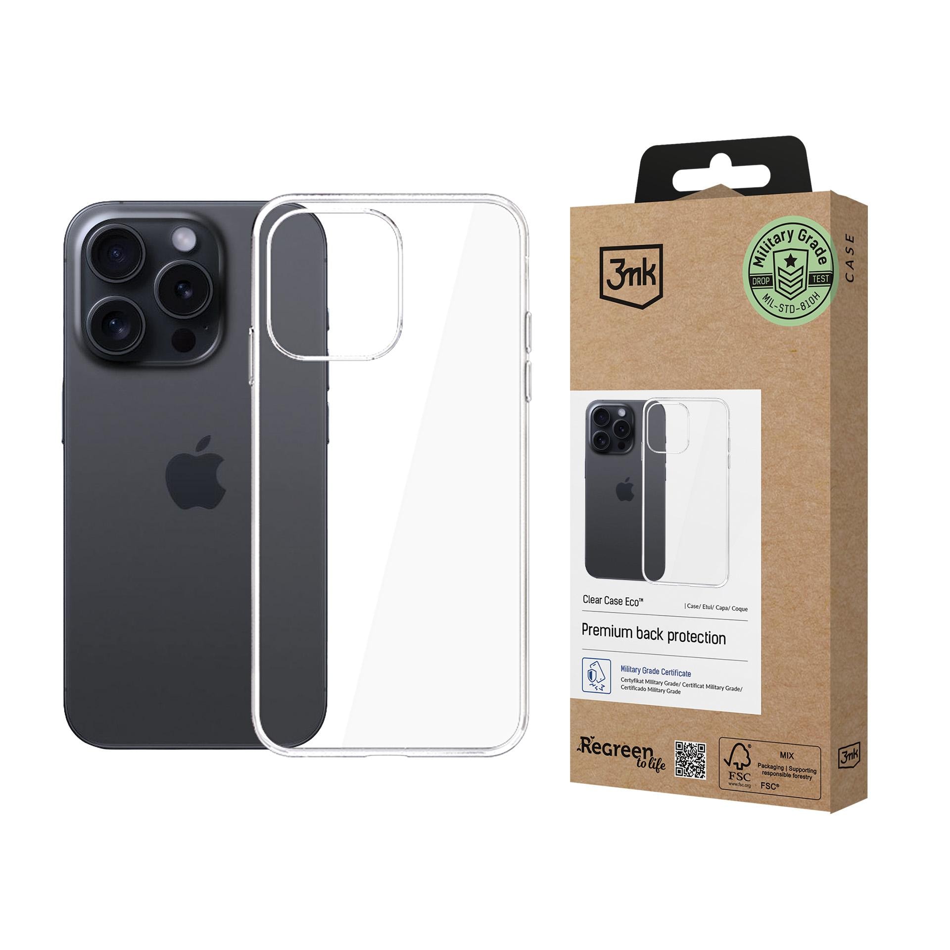 3mk Clear Case Eco til Apple iPhone 14 Pro Max – gennemsigtig
