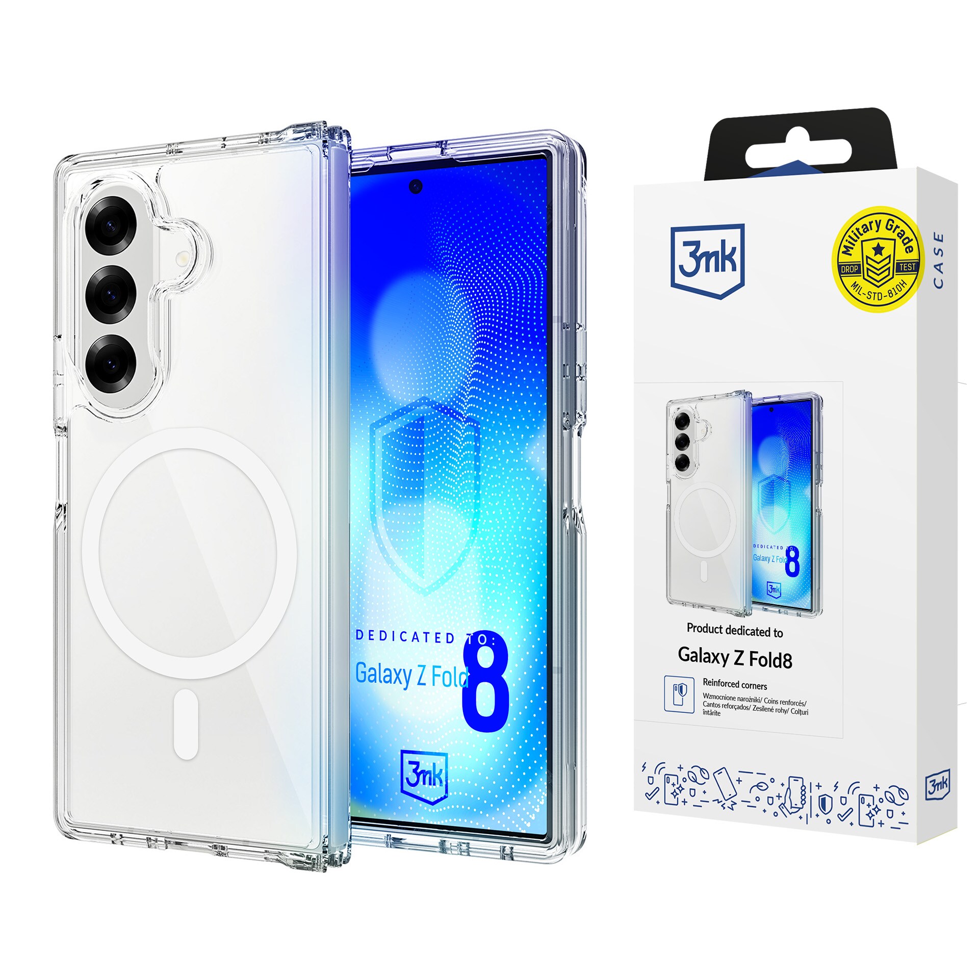 3mk Armor MagCase til Samsung Galaxy Z Fold 8 Ultra – Gennemsigtig