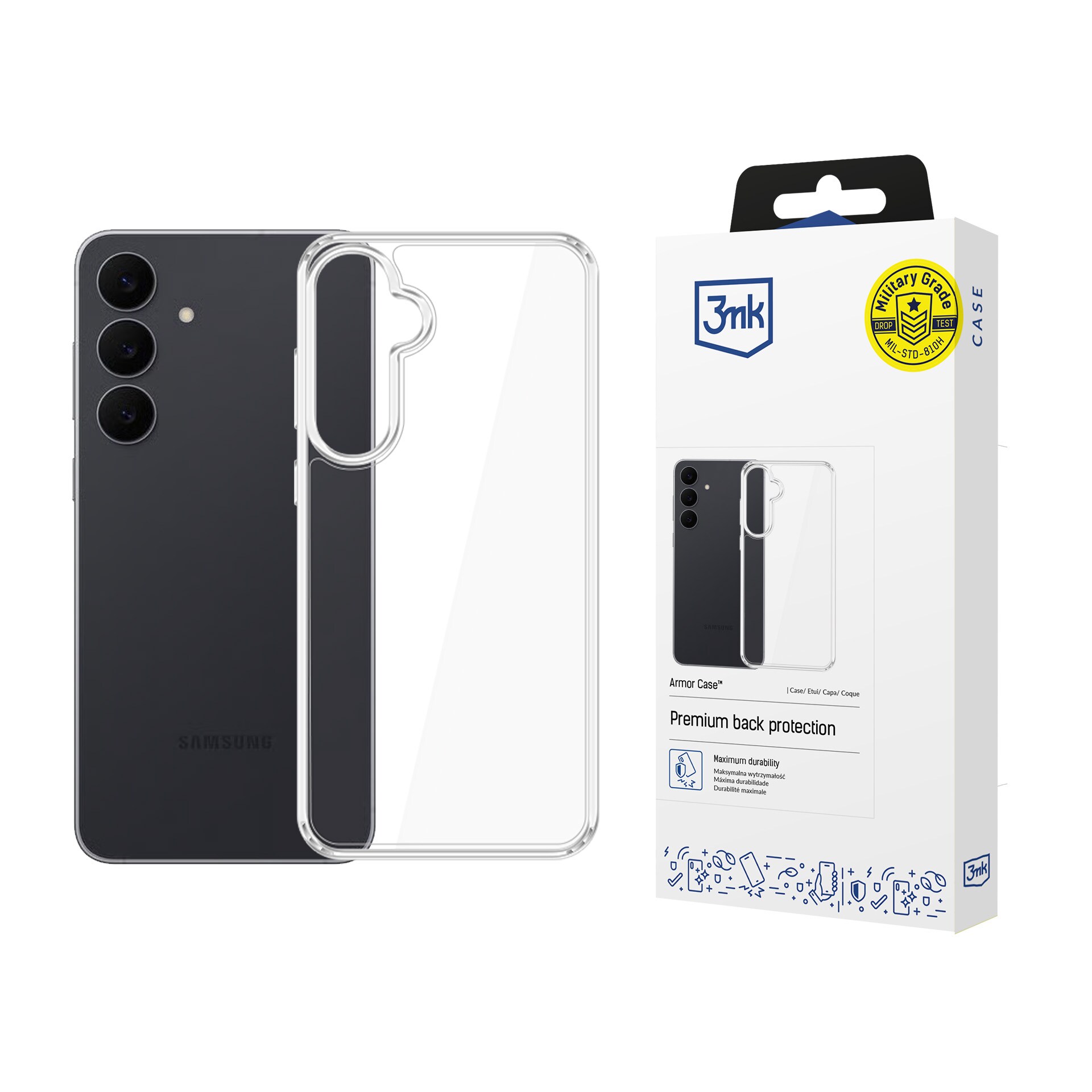 3mk Armor-etui til Samsung Galaxy S26 FE – gennemsigtigt