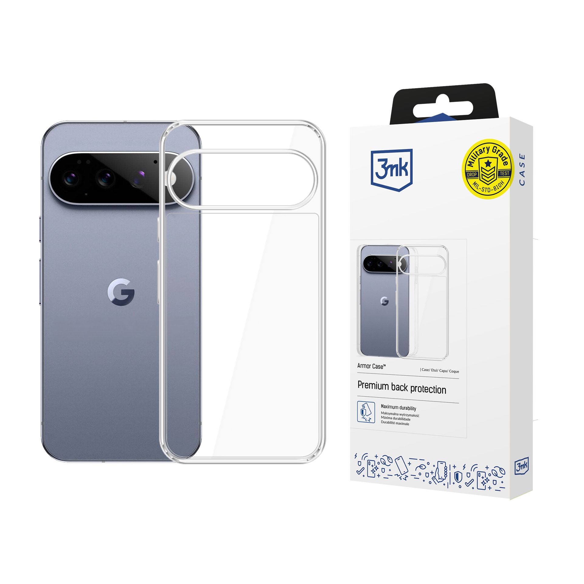 3mk Armor-etui til Google Pixel 11 Pro XL – gennemsigtigt