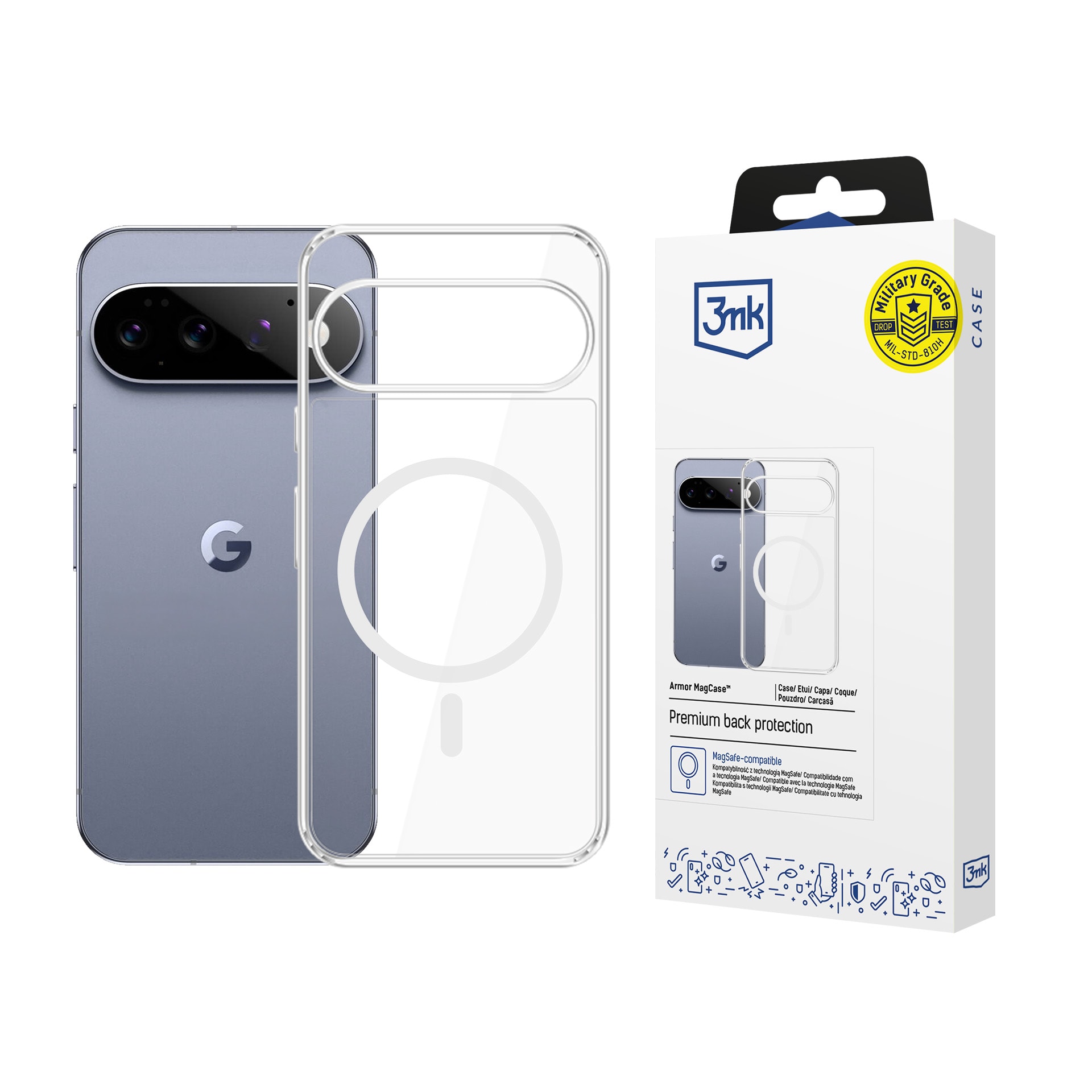 3mk Armor MagCase til Google Pixel 11 Pro – Gennemsigtig