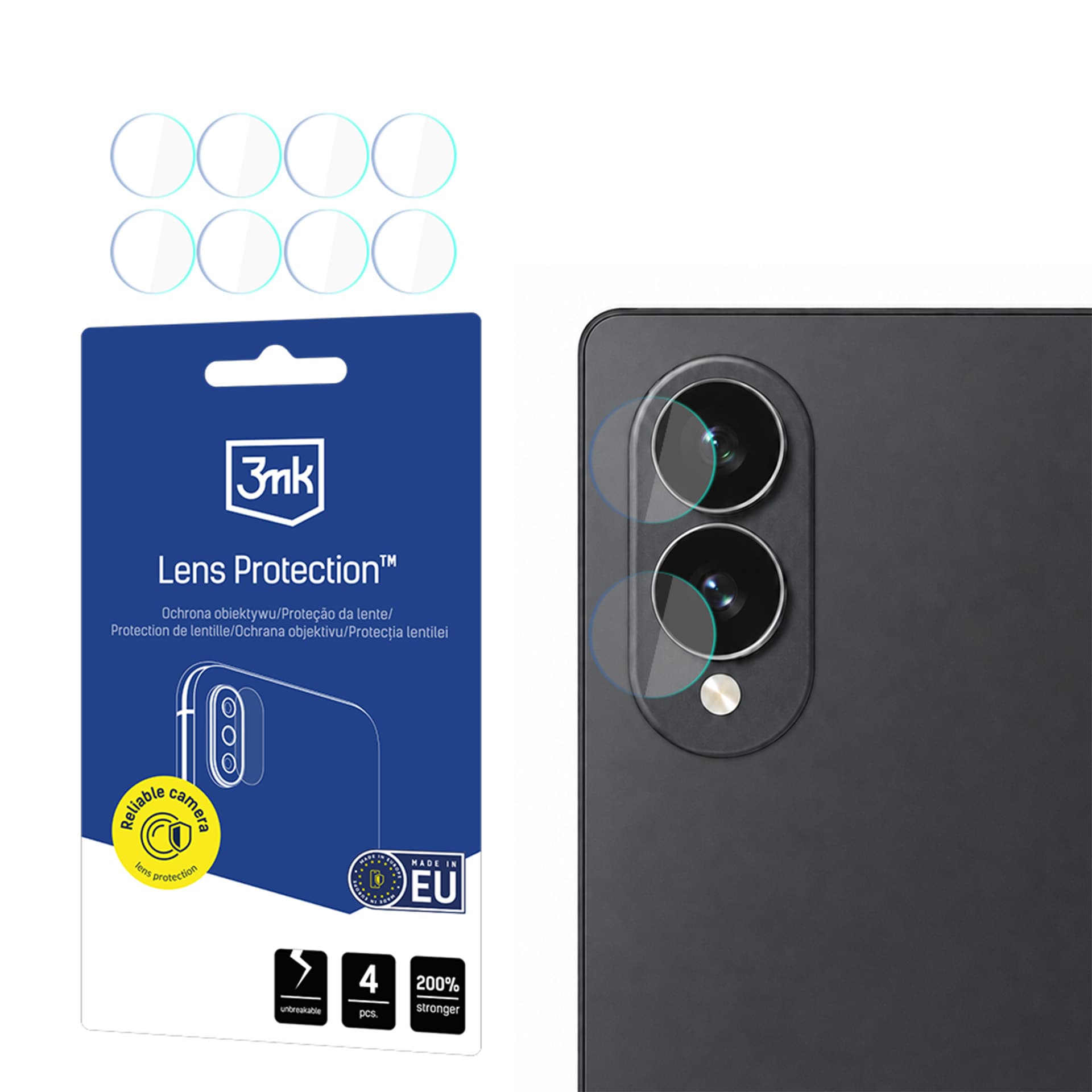 3mk Hybridglas til beskyttelse af kameraobjektivet på Samsung Galaxy Z Fold 8