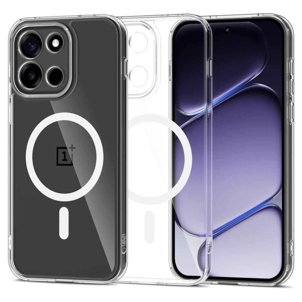 Tech-Protect FlexAir Hybrid MagSafe-etui til OnePlus Nord 6 – gennemsigtigt
