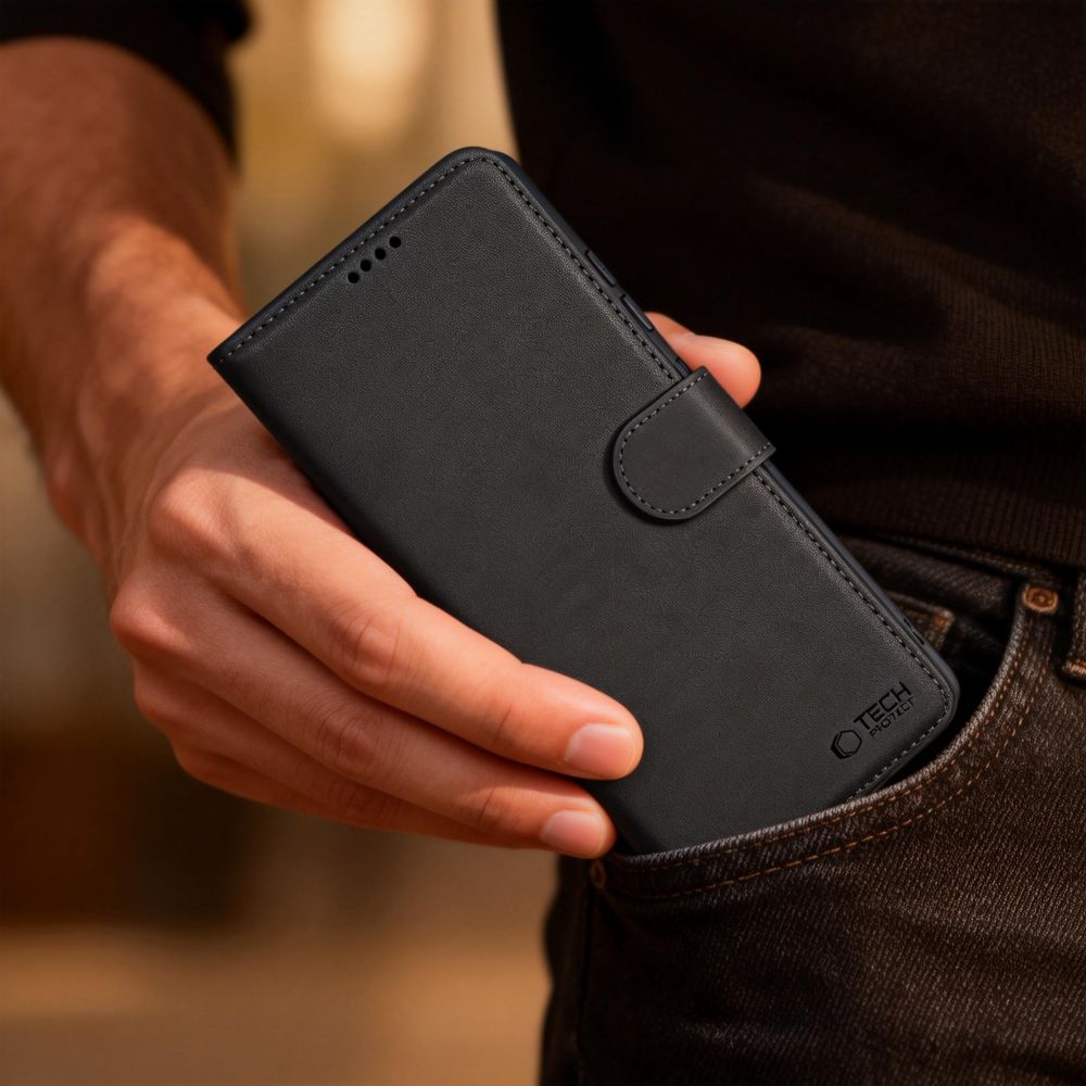 Tech-Protect-lommebogsetui til OnePlus Nord 6 – sort