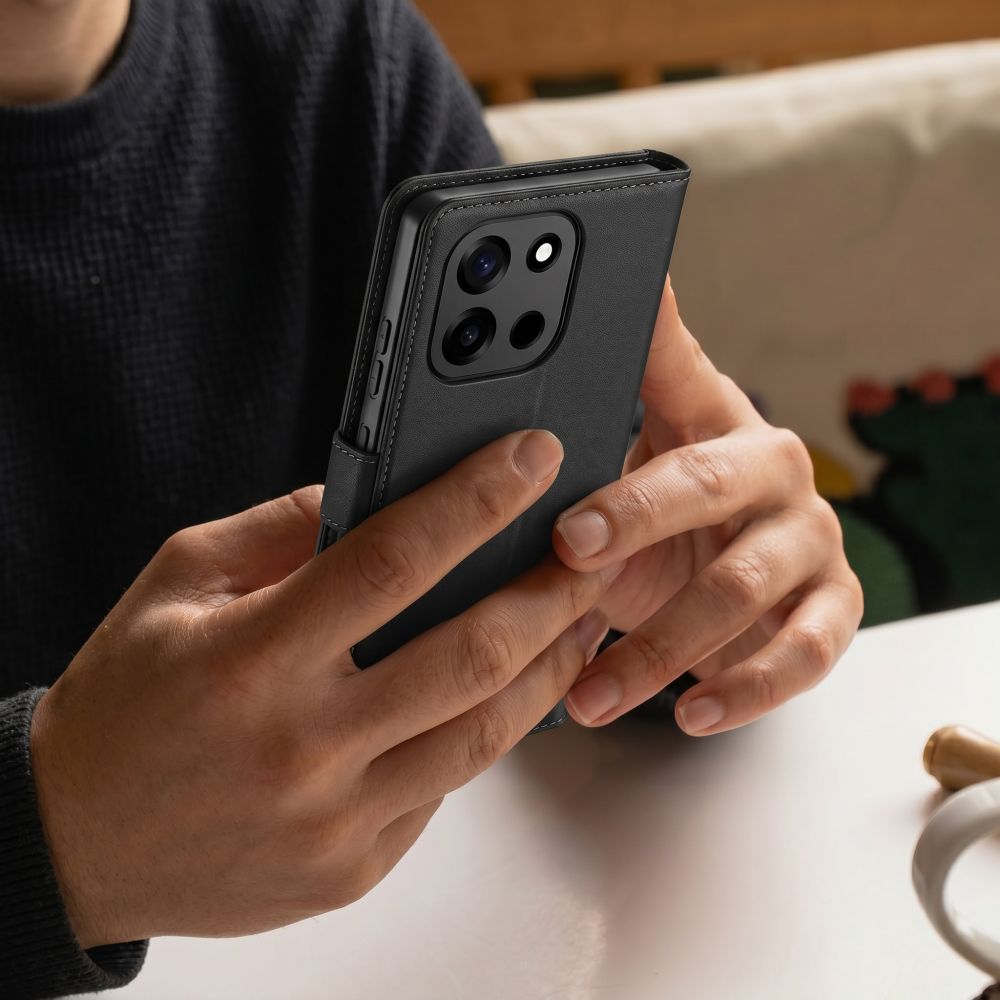 Tech-Protect-lommebogsetui til OnePlus Nord 6 – sort