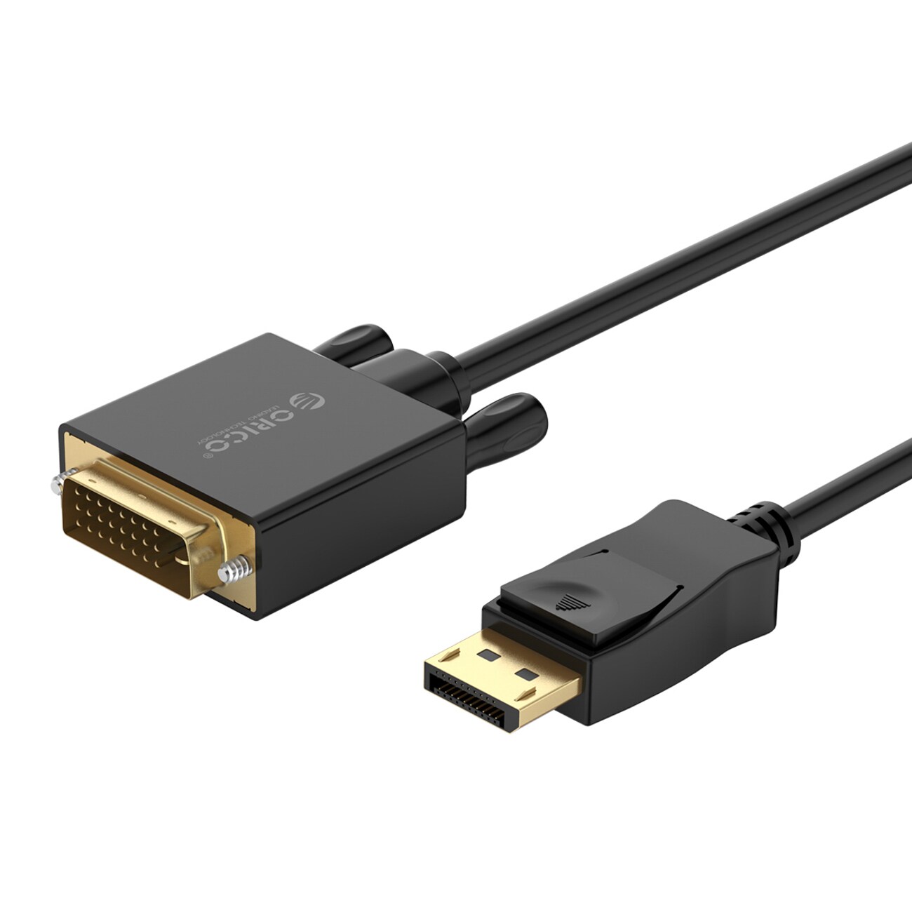 Orico XD-DTD DisplayPort til DVI 4K-kabel, 3 m – sort