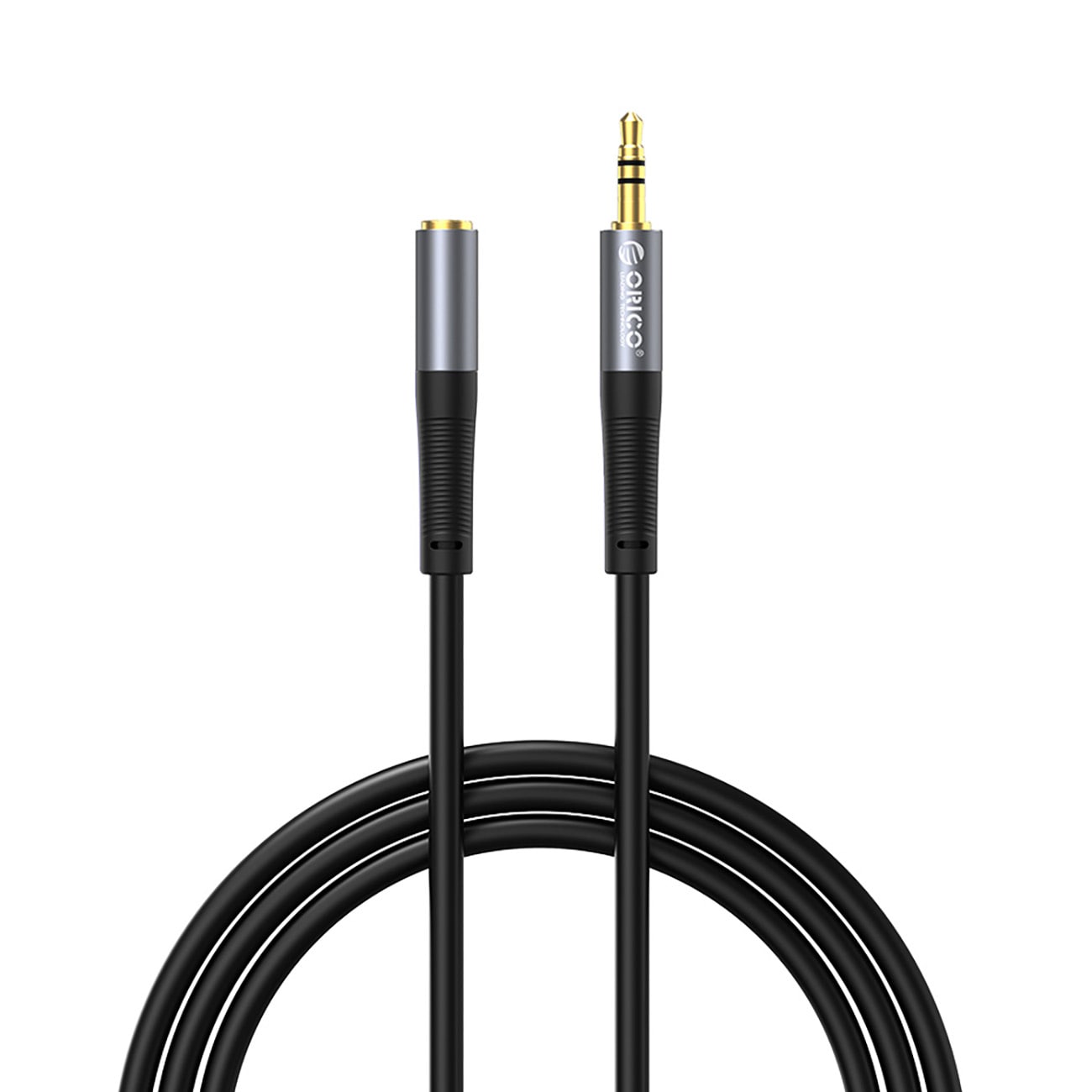 Orico AXF-50 3,5 mm mini-jack-lydkabel, han til hun, 5 m – sort