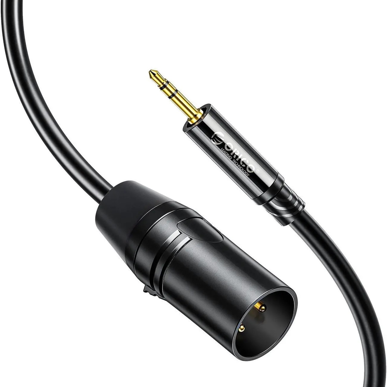 Orico AXKF 3,5 mm mini-jack til XLR-hun-lydkabel, 5 m – sort