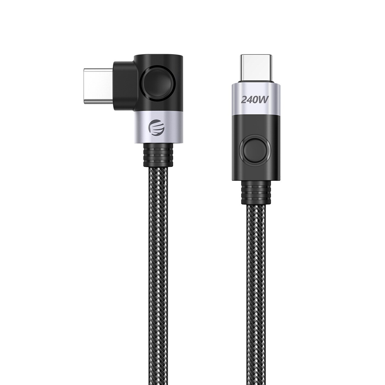 Orico CW240 USB-C til USB-C PD 240 W 1,5 m vinklet kabel – sort