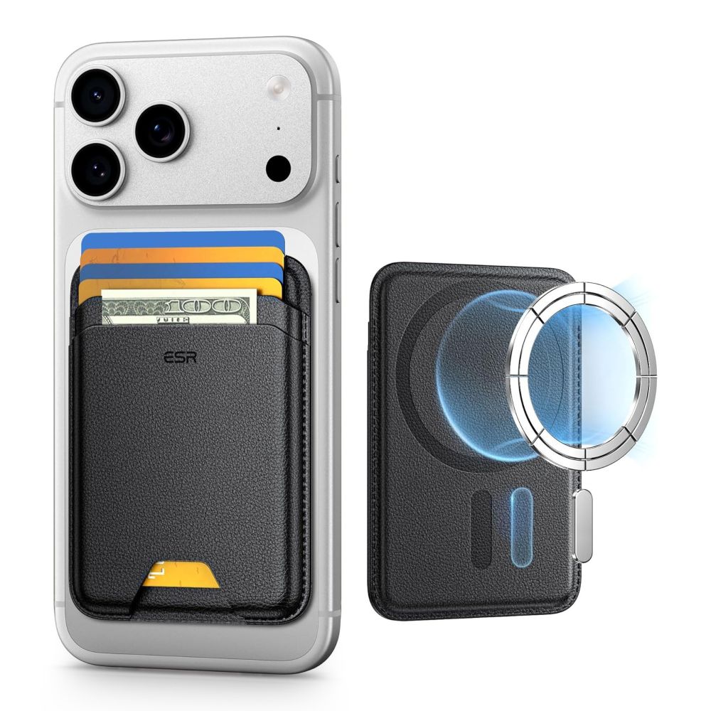 ESR Classic RFID-magnetlommebog med MagSafe til telefon – sort