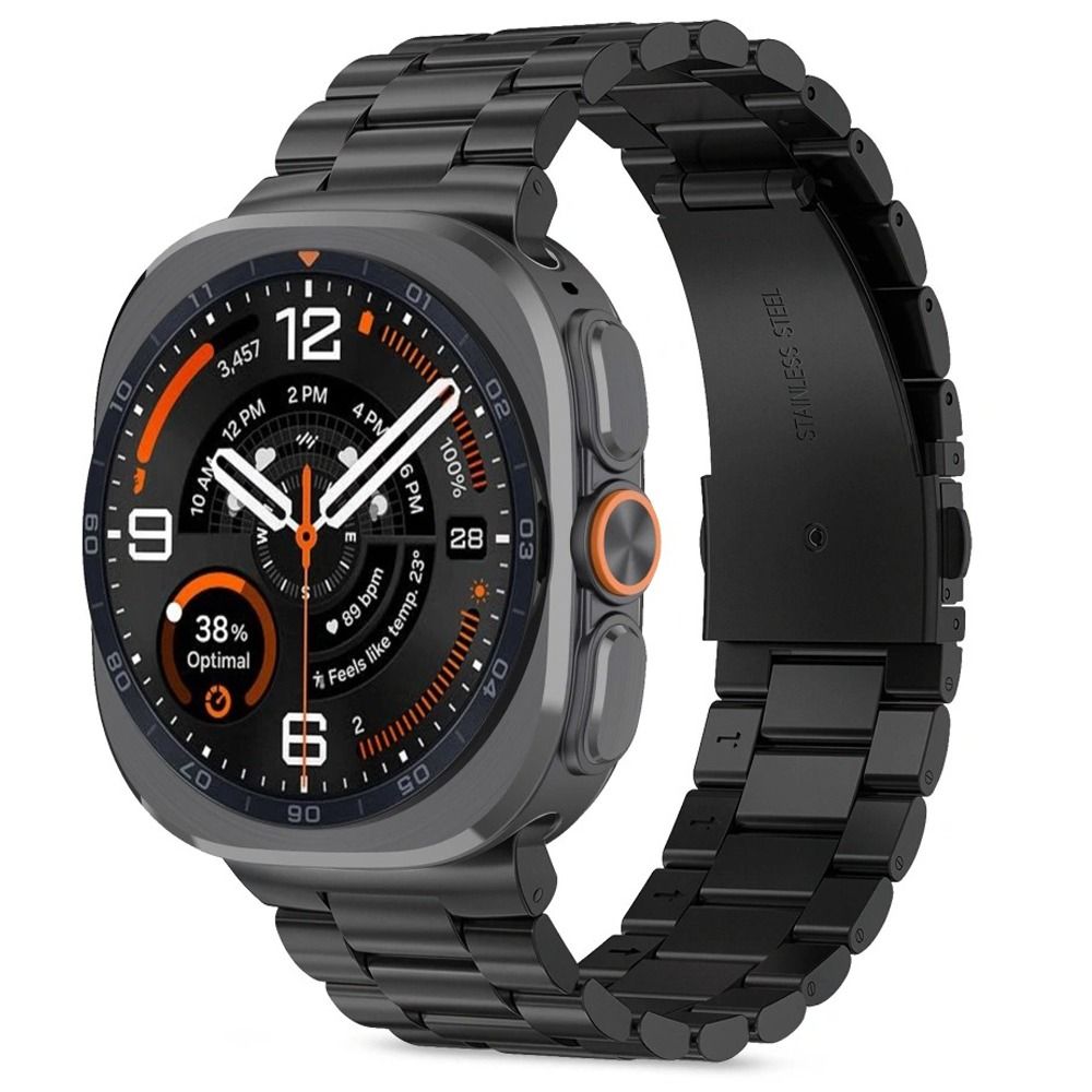 Tech-Protect armbånd i rustfrit stål til Samsung Galaxy Watch Ultra 47 mm – sort