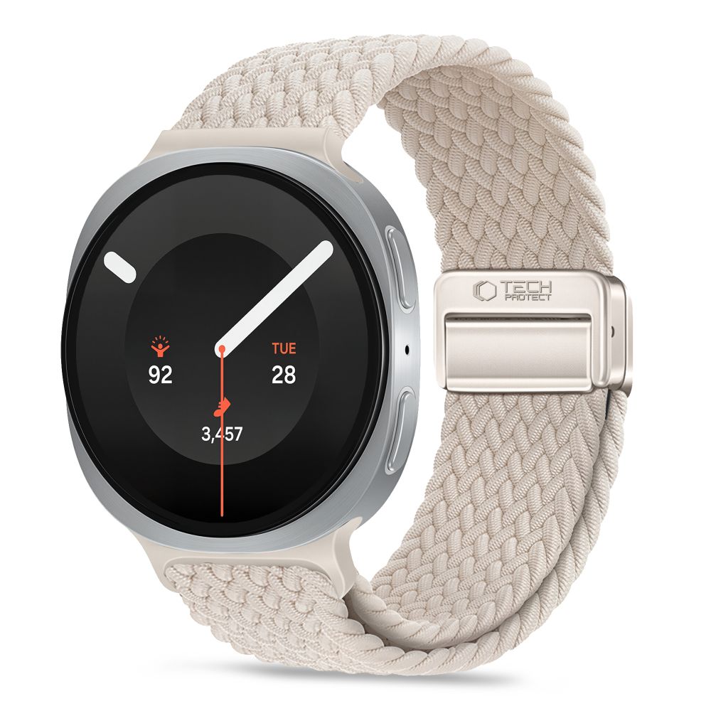 Tech-Protect NylonMag-rem til Samsung Galaxy Watch 40/44/46 mm – beige