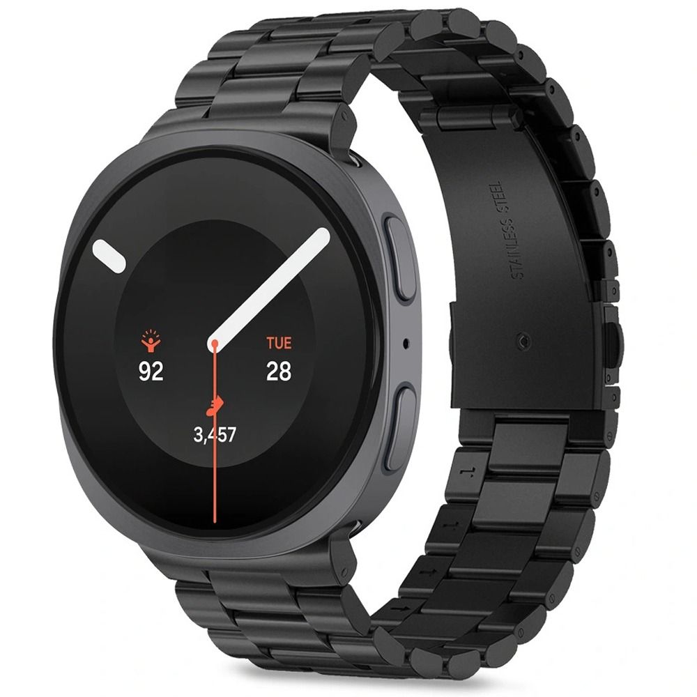 Tech-Protect armbånd i rustfrit stål til Samsung Galaxy Watch 40/44/46 mm – Sort