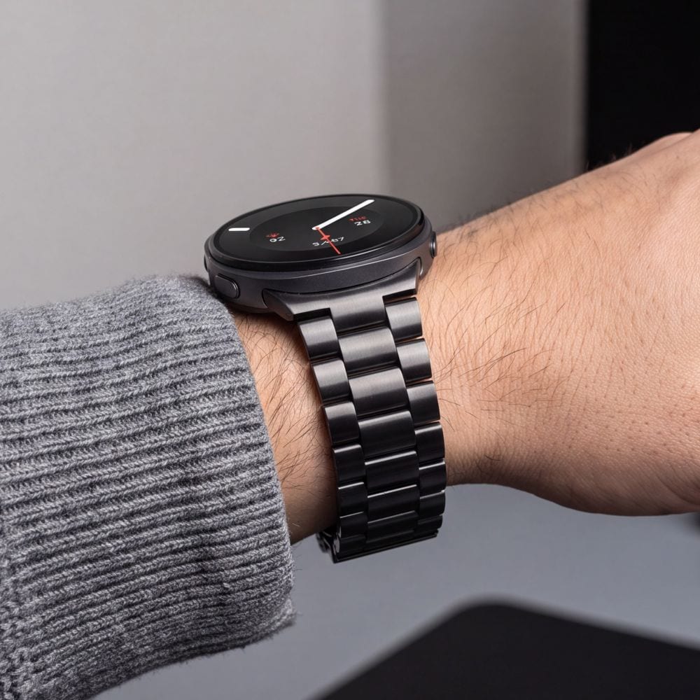 Tech-Protect armbånd i rustfrit stål til Samsung Galaxy Watch 40/44/46 mm – Sort