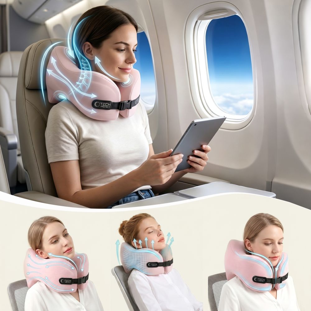 Tech-Protect ComfortRest rejsepude – lyserød