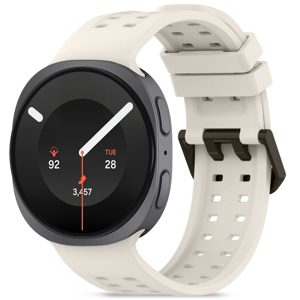 Tech-Protect silikone-armbånd til Samsung Galaxy Watch 40/44/46 mm – beige