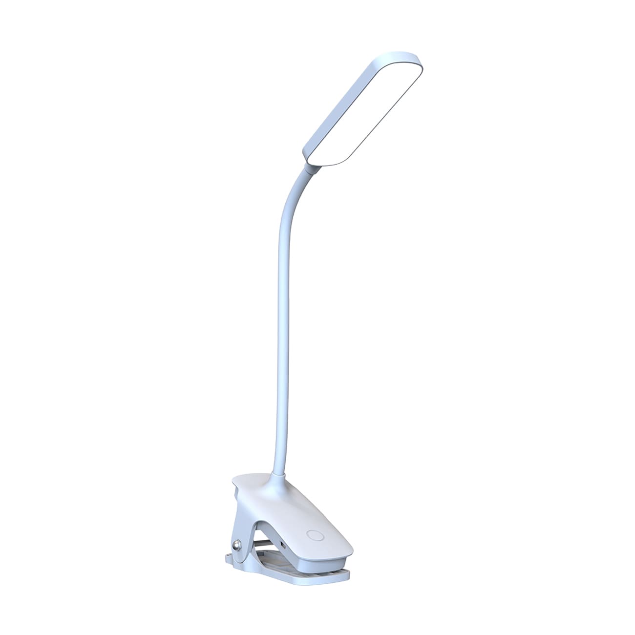 Wozinsky VT-02 Mini LED-læselampe med klemme og USB-C-kabel, 80 cm – hvid