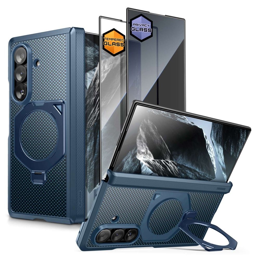 Supcase UB Aero MagSafe 2-delt etui til Samsung Galaxy Z Fold 8 Ultra – marineblå