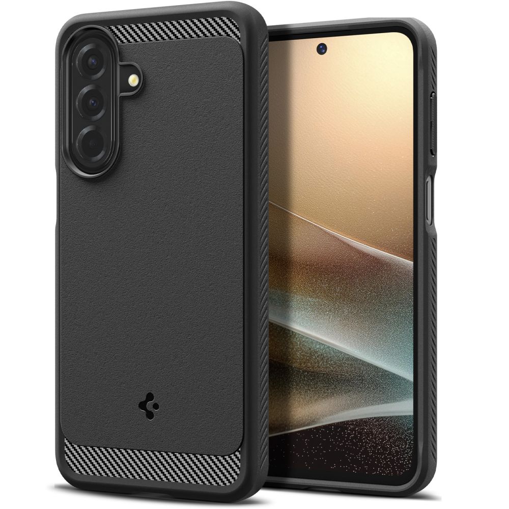 Spigen Rugged Armor-etui til Samsung Galaxy A27 5G – mat sort