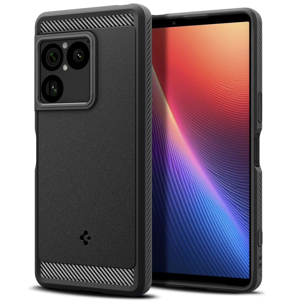 Spigen Rugged Armor-etui til Sony Xperia 1 VIII – mat sort