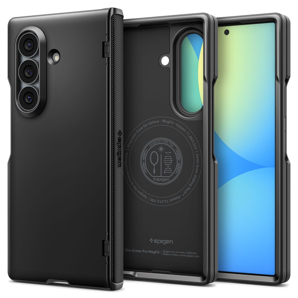Spigen Slim Armor Pro Magsafe-etui til Samsung Galaxy Z Fold 8 Ultra – Sort