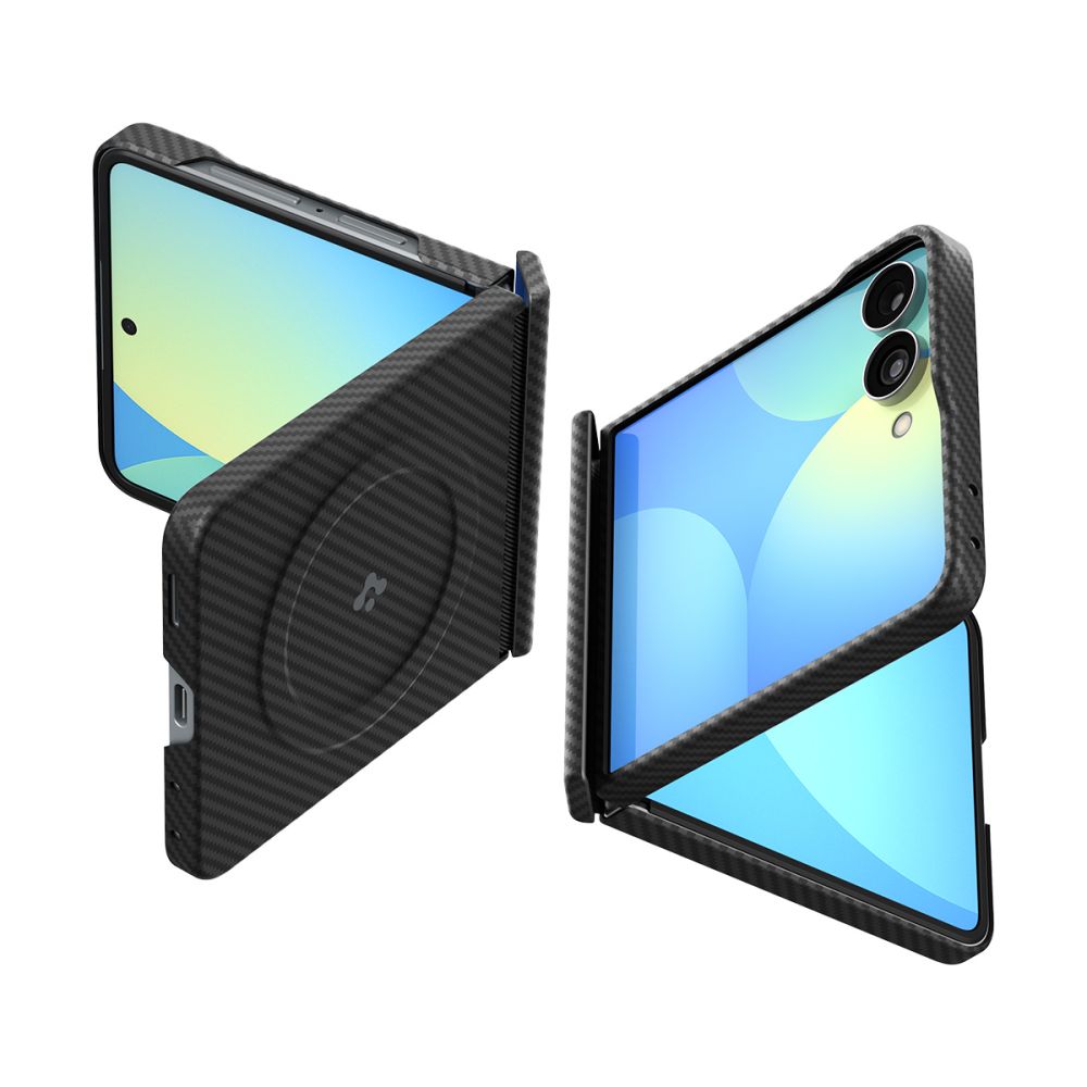 Spigen AirSkin Aramid MagFit MagSafe-etui til Samsung Galaxy Z Flip 8 – Sort