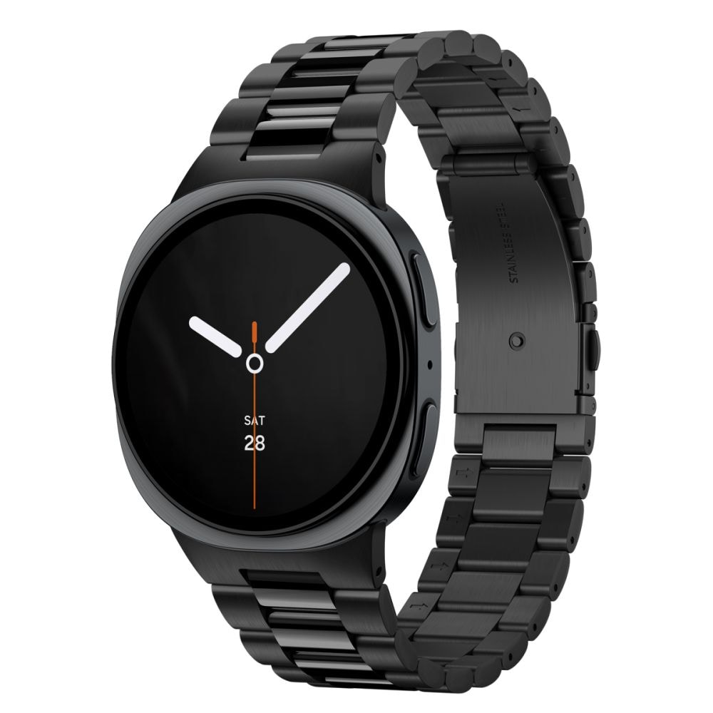 Spigen Modern Fit Band 316L-armbånd til Samsung Galaxy Watch 40/44/46 mm – Sort
