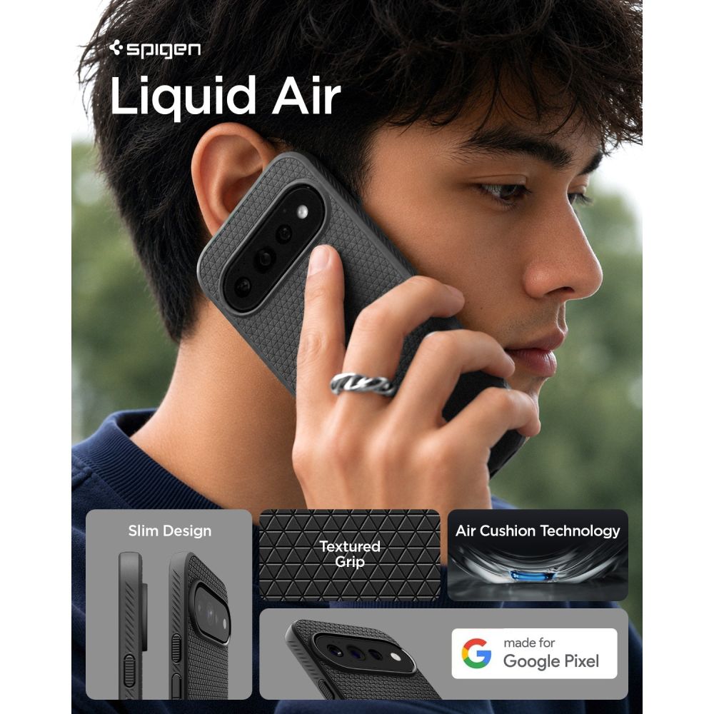 Spigen Liquid Air-etui til Google Pixel 11 Pro – mat sort