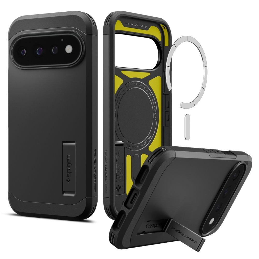 Spigen Tough Armor Mag MagSafe-etui til Google Pixel 11 Pro – sort