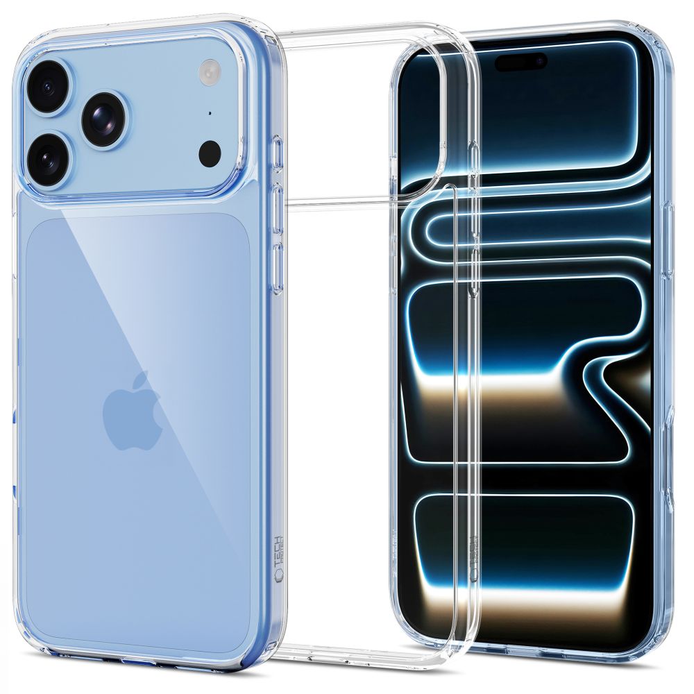 Tech-Protect FlexAir Hybrid-etui til iPhone 17 Pro / 18 Pro – gennemsigtigt