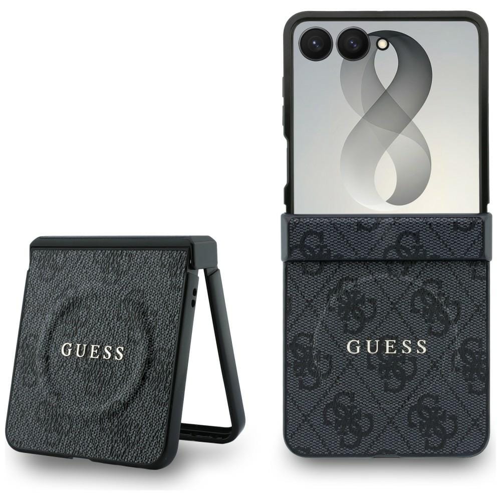 Guess 4G Classic MagSafe-etui til Samsung Galaxy Z Flip 8 – Sort