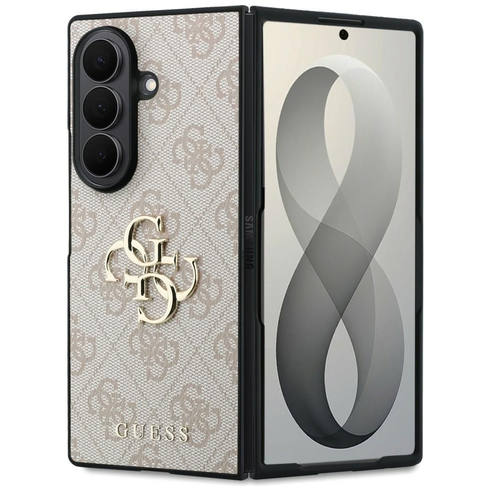 Guess Big 4G-logo-etui til Samsung Galaxy Z Fold 8 Ultra – lyserød