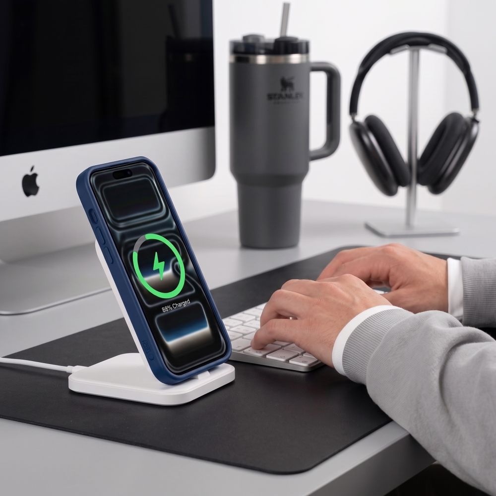 Tech-Protect BasicMag MagSafe-etui til iPhone 17 Pro / 18 Pro – mørkeblå, mat