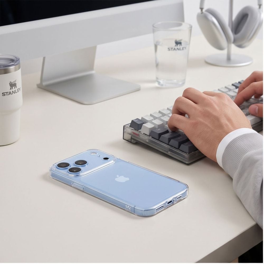 Tech-Protect FlexAir-etui til iPhone 17 Pro Max / 18 Pro Max – gennemsigtigt