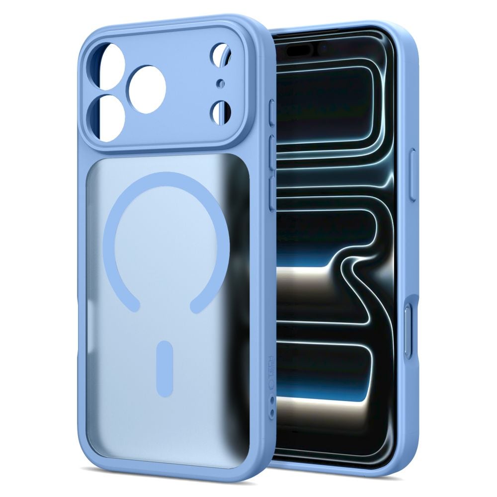 Tech-Protect BasicMag MagSafe-etui til iPhone 17 Pro / 18 Pro – lysblå, mat