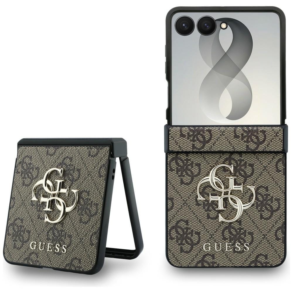 Guess Big 4G-logo-etui til Samsung Galaxy Z Flip 8 – brun