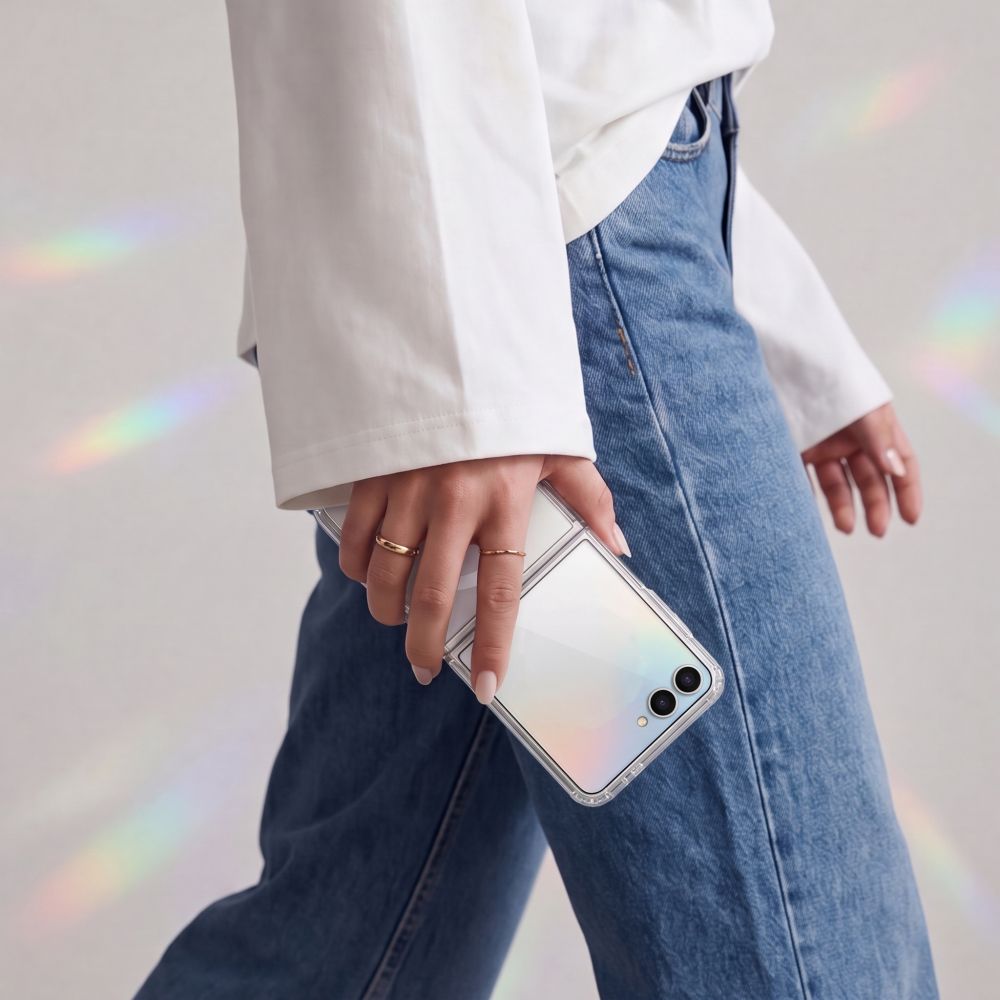Tech-Protect FlexAir Hybrid MagSafe-etui til Samsung Galaxy Z Flip 8 – gennemsigtigt