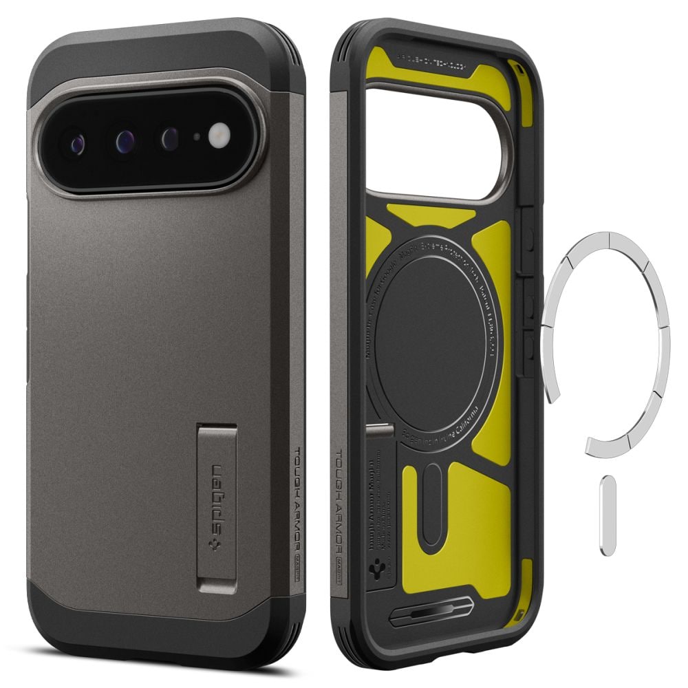 Spigen Tough Armor Mag MagSafe-etui til Google Pixel 11 Pro XL – mørkegrå