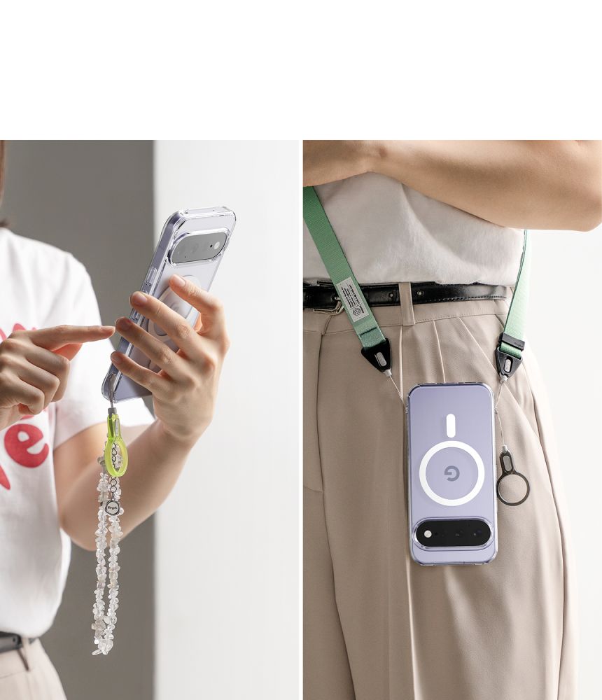 Ringke Fusion magnetisk MagSafe-etui til Google Pixel 11 – gennemsigtigt