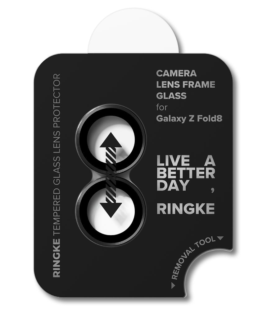 Ringke kamerarammebeskyttelse, 2-pak til Samsung Galaxy Z Fold 8 – sort