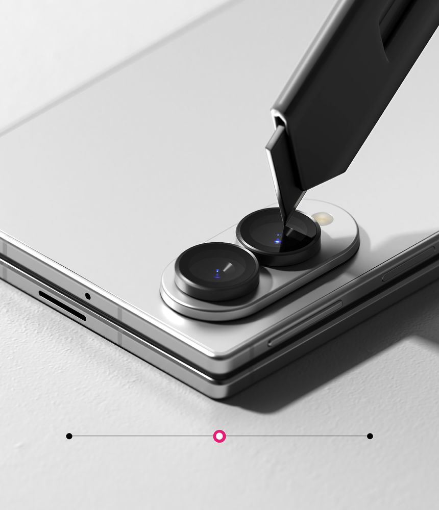 Ringke kamerarammebeskyttelse, 2-pak til Samsung Galaxy Z Fold 8 – sort